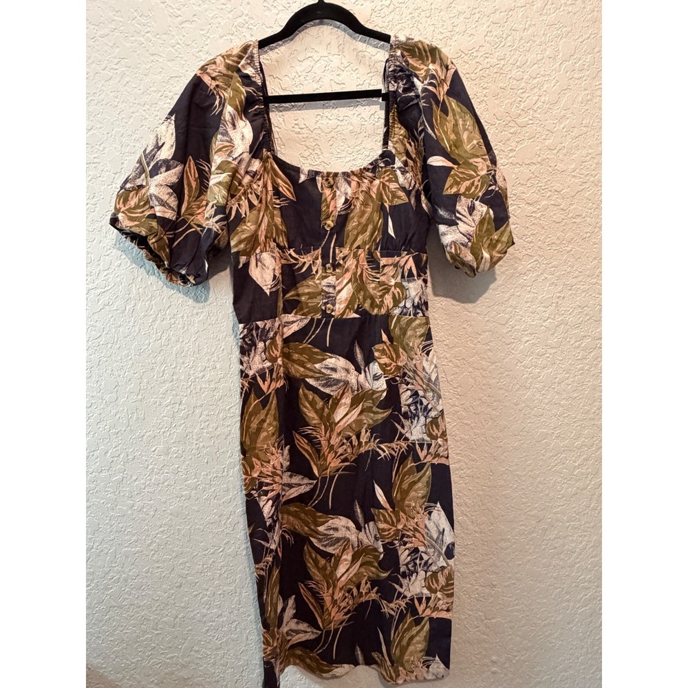 Walter Baker Weylyn Cotton Dress 6 Tropical Cottagecore Boho Fall